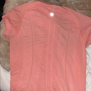 lululemon orange/pink run swiftly tee